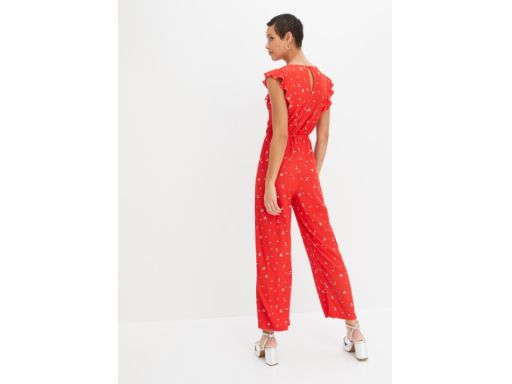 B.P.C kombinezon czerwony w kwiatuszki 36/38.
