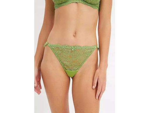 B.P.C stringi koronkowe z paskami zielone ^44/46