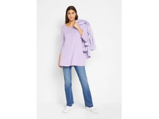 B.P.C długa bluzka tunika z wiskozy fioletowa ^44/46