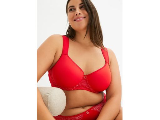 B.P.C biustonosz usztywniany na fiszbinie czerwony ^85C