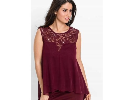 B.P.C sukienka dżersejowa ołówkowa z szyfonową wierzchnią warstwą ^36/