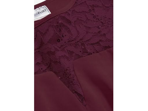 B.P.C sukienka dżersejowa ołówkowa z szyfonową wierzchnią warstwą ^36/