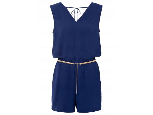 B.P.C kombinezon granatowy ze złotym paskiem ^42