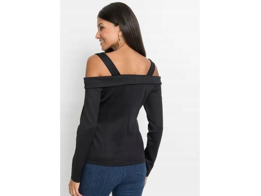 B.P.C bluzka czarna żakietowa z dekoracyjnymi guzikami ^36/38