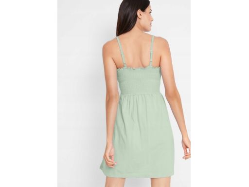 AG4466 sukienka na ramiączka pistacjowa r.48/50