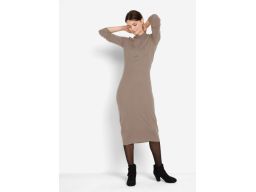B.P.C dzianinowa sukienka beżowa midi r.36/38