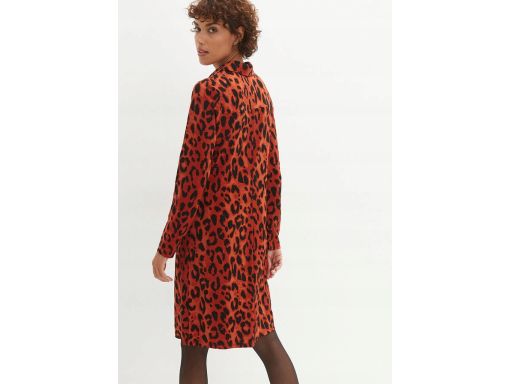 B.P.C sukienka szmizjerka w cętki miedziana r.52/54