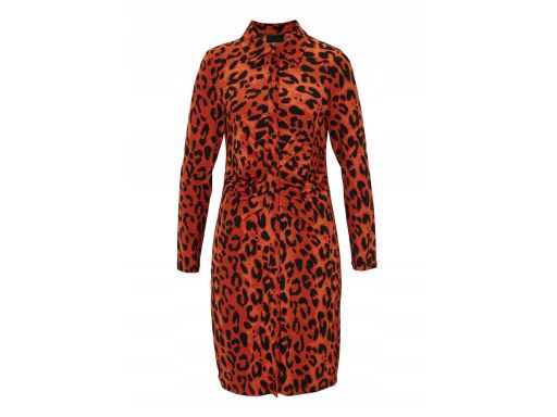 B.P.C sukienka szmizjerka w cętki miedziana r.52/54