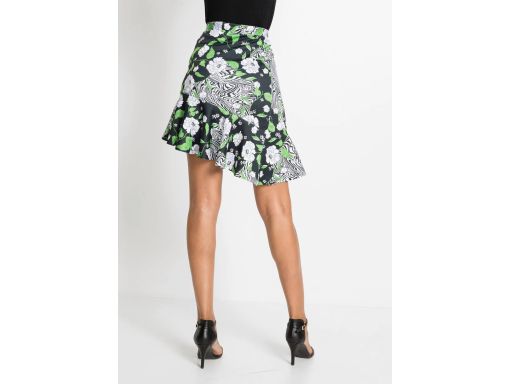 B.P.C spódnica w kwiaty asymetryczna 36/38.