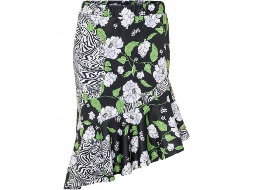 B.P.C spódnica w kwiaty asymetryczna 36/38.
