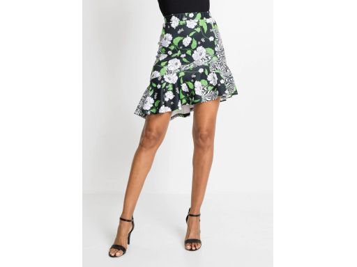 B.P.C spódnica w kwiaty asymetryczna 36/38.