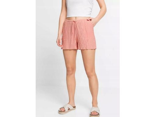 B.P.C szorty brzoskwiniowe w optyce krepy ^32/34