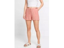 B.P.C szorty brzoskwiniowe w optyce krepy ^32/34