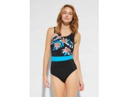 B.P.C kostium jednoczęściowy czarny wzór r.46