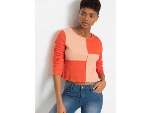 B.P.C bluzka patchworkowa prążek 48/50.