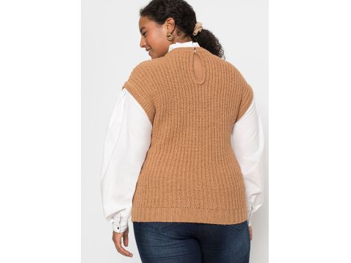 B.P.C kamizelka dzianinowa z koszulą 2w1 ^32/34