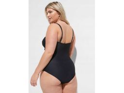 B.P.C kostium jednoczęściowy marszczony czarny r.38