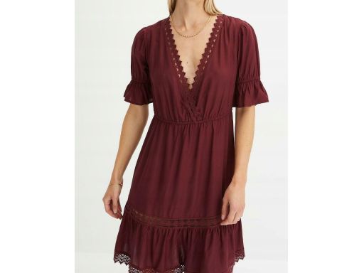 B.P.C sukienka z koronką bordowa r.40