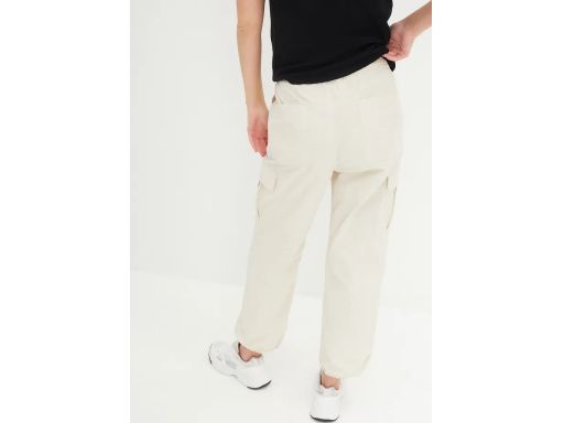 B.P.C spodnie bojówki damskie beżowe luźniejsze ^50
