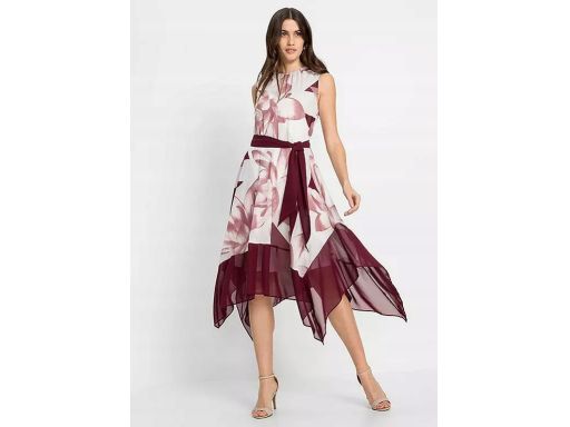 B.P.C sukienka szyfonowa asymetryczna 40.
