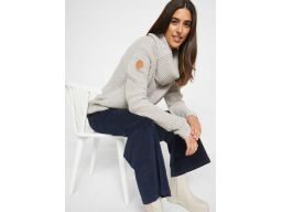 B.P.C sweter z szerokim golfem matowy srebrny ^44/46