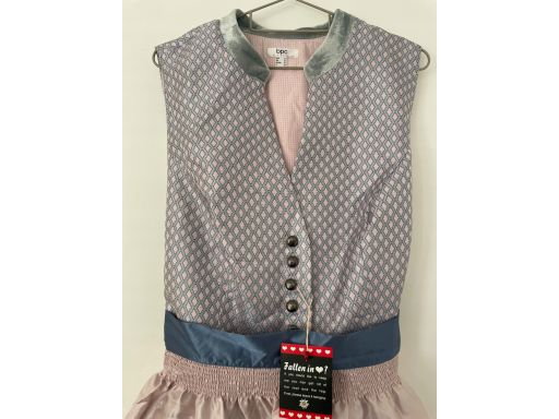 B.P.C. sukienka ludowa z fartuchem r.48