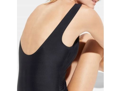 B.P.C kostium kąpielowy czarny z marszczeniami modelujący r.40