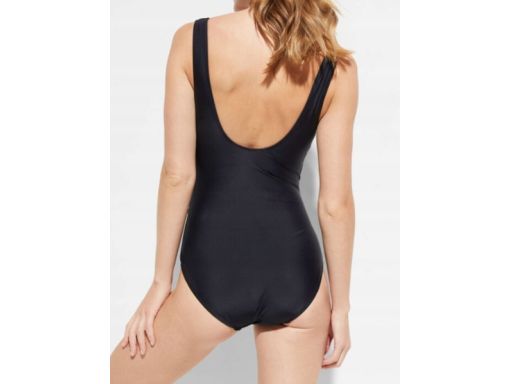 B.P.C kostium kąpielowy czarny z marszczeniami modelujący r.40