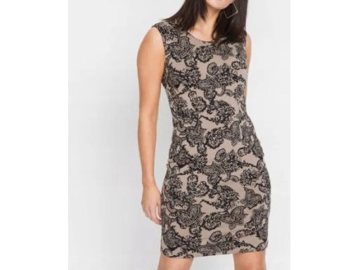 B.P.C elastyczna sukienka we wzorki wiskoza 36/38