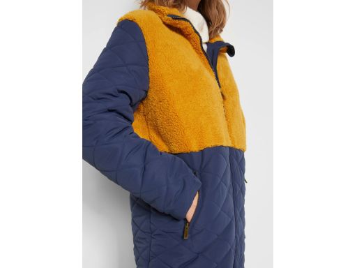 B.P.C płaszcz pikowany ze wstawką boucle polarowego baranka ^50