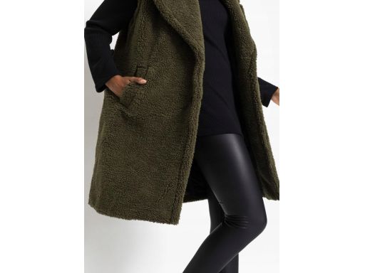 B.P.C kamizelka płaszcz bez rękawów boucle butelkowa zieleń ^42