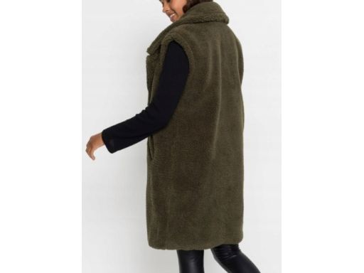B.P.C kamizelka płaszcz bez rękawów boucle butelkowa zieleń ^42