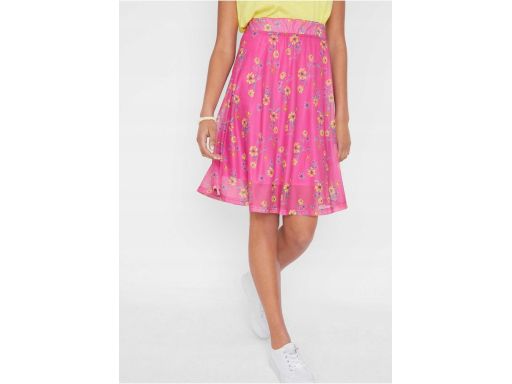 B.P.C spódnica z siateczki w kwiaty różowa 52/54