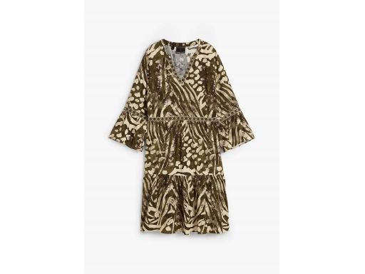 B.P.C sukienka tunikowa z wiskozy we wzory 44.