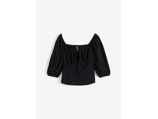 B.P.C krótka bluzka czarna strukturalna r.44/46