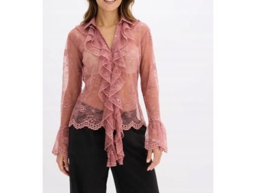 B.P.C bluzka koronkowa z falbankami r.40