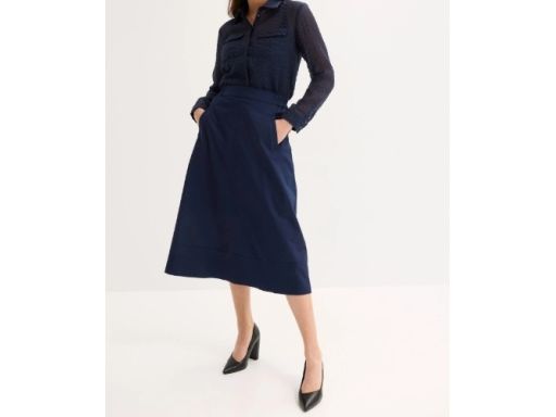 B.P.C bluzka koszulowa granatowa strukturalna r.42