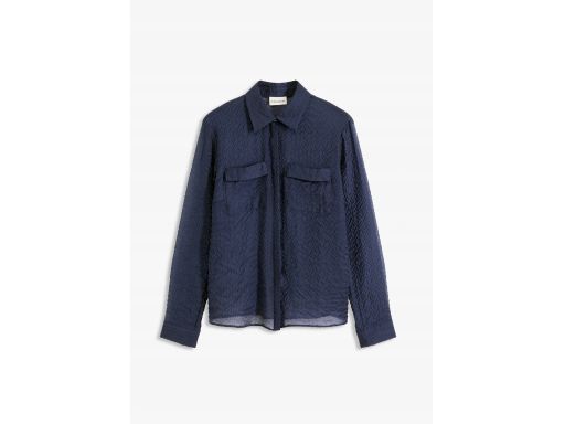 B.P.C bluzka koszulowa granatowa strukturalna r.42
