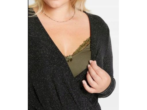 B.P.C sukienka ciążowa i do karmienia piersią ze srebrną nitką 48/50.