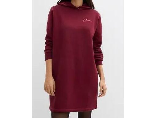 B.P.C sukienka dresowa bordowa z kapturem 48/50.