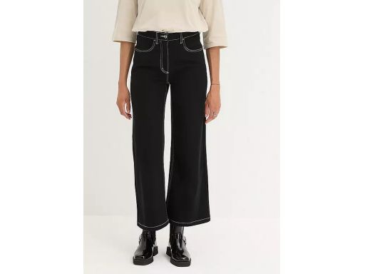 B.P.C spodnie jeansowe ciemne szeroka nogawka r.42