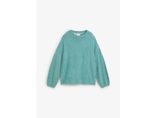 B.P.C włochaty sweter szałwiowy z przędzy piórkowej 36/38.