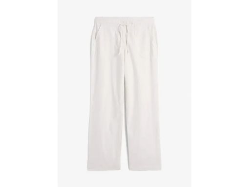 B.P.C lniane spodnie proste białe r.36