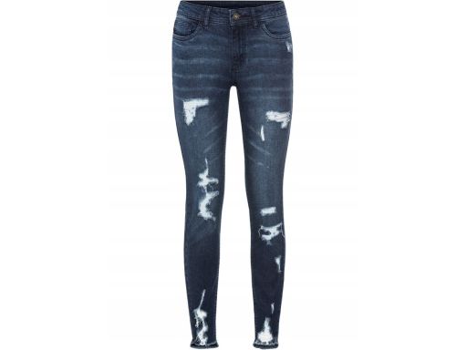 B.P.C spodnie jeansy skinny z dziurami przetarcia r.40