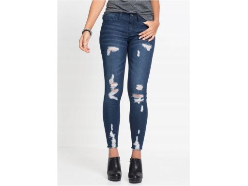 B.P.C spodnie jeansy skinny z dziurami przetarcia r.40