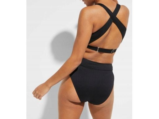 B.P.C bikini czarne prążkowany materiał 44.