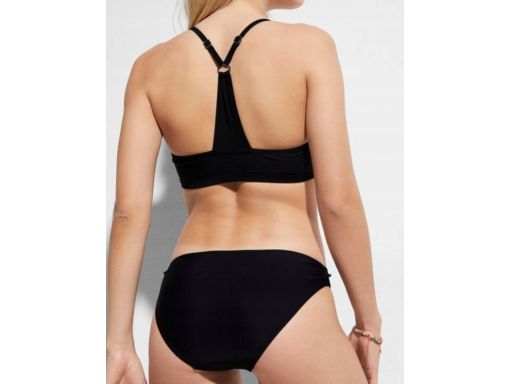 B.P.C bikini bustier czarne z nadrukiem z figami 40.