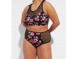 B.P.C bikini bustier z siateczką i z figami maxi 50.