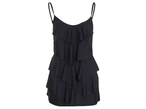 B.P.C czarna sukienka kąpielowa z falbanami 42.