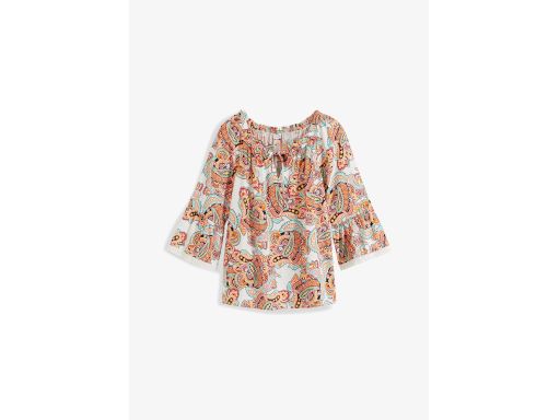 B.P.C bluzka z wiskozy wzory z koronką 44.